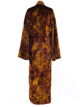 Krizia Printed Velvet Maxi Coat Outerwear arcadeshops.com