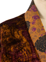 Krizia Printed Velvet Maxi Coat Outerwear arcadeshops.com
