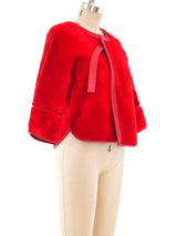 Valentino Shearling Cropped Jacket Jacket arcadeshops.com