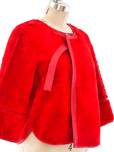 Valentino Shearling Cropped Jacket Jacket arcadeshops.com