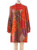Christian Dior Mixed Print Smock Dress Dress arcadeshops.com
