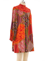 Christian Dior Mixed Print Smock Dress Dress arcadeshops.com