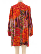Christian Dior Mixed Print Smock Dress Dress arcadeshops.com