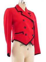 Yves Saint Laurent Wool Shorts Ensemble Suit arcadeshops.com