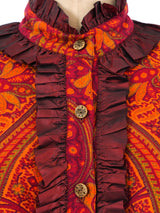 Yves Saint Laurent Paisley Skirt Ensemble Suit arcadeshops.com