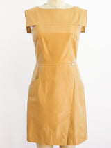 Chanel Leather Mini Dress Dress arcadeshops.com