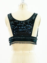 Yves Saint Laurent Sequin Bralette Top arcadeshops.com