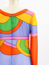 Louis Feraud Op Art Print Dress Dress arcadeshops.com