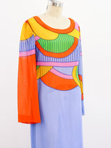 Louis Feraud Op Art Print Dress Dress arcadeshops.com