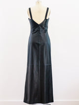 Gianni Versace Leather Column Dress Dress arcadeshops.com