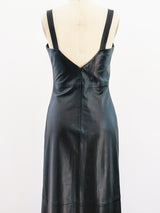 Gianni Versace Leather Column Dress Dress arcadeshops.com