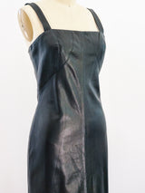 Gianni Versace Leather Column Dress Dress arcadeshops.com