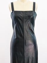Gianni Versace Leather Column Dress Dress arcadeshops.com