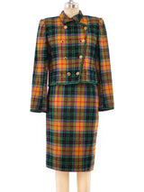 Ungaro Metallic Check Skirt Suit Suit arcadeshops.com