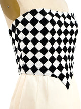 Valentino Basketweave Ribbon Bustier Dress Dress arcadeshops.com