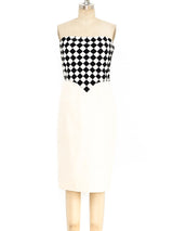 Valentino Basketweave Ribbon Bustier Dress Dress arcadeshops.com