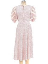 Valentino Lace Trimmed Silk Dress Dress arcadeshops.com