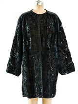 Valentino Leather Lace Jacket Jacket arcadeshops.com