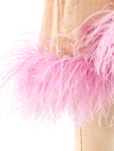 Bill Tice Feather Trimmed Babydoll Dress Dress arcadeshops.com
