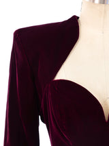 Vicky Tiel Velvet Bustier Dress Dress arcadeshops.com