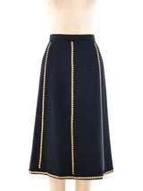 Studded Wool Midi Skirt Bottom arcadeshops.com