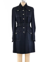 1960's Satin Shirt Dress Dress arcadeshops.com