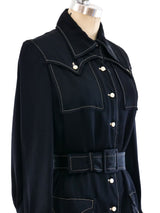 1960's Satin Shirt Dress Dress arcadeshops.com