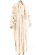 Hand Knit Fur Maxi Cardigan Outerwear arcadeshops.com