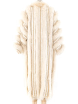 Hand Knit Fur Maxi Cardigan Outerwear arcadeshops.com