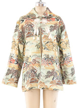 Sage Pagoda Brocade Jacket Jacket arcadeshops.com