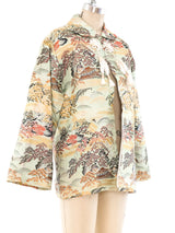 Sage Pagoda Brocade Jacket Jacket arcadeshops.com