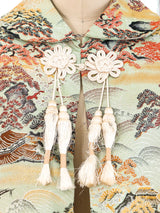 Sage Pagoda Brocade Jacket Jacket arcadeshops.com