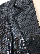 Sequin Embellished Silk Blazer Jacket arcadeshops.com