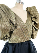 Sculptural Bodice Tiered Gown Dress arcadeshops.com