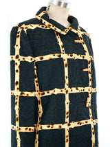 Donald Brooks Bamboo Print Coat Outerwear arcadeshops.com