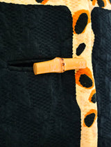 Donald Brooks Bamboo Print Coat Outerwear arcadeshops.com