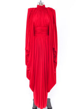 Ruched Jersey Gown and Coccoon Jacket Ensemble Dress arcadeshops.com