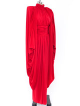 Ruched Jersey Gown and Coccoon Jacket Ensemble Dress arcadeshops.com