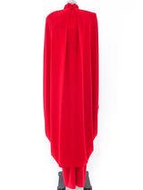 Ruched Jersey Gown and Coccoon Jacket Ensemble Dress arcadeshops.com
