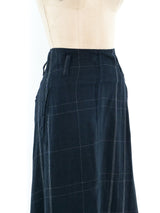 Yohji Yamamoto Plaid Skirt Bottom arcadeshops.com