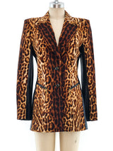 Escada Leopard Print Blazer Jacket arcadeshops.com