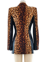 Escada Leopard Print Blazer Jacket arcadeshops.com