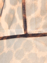 Leopard Printed Mesh Dress Dress arcadeshops.com