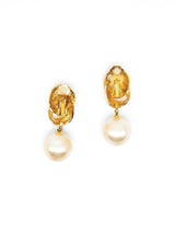 Pearl Bead Drop Earrings Accessory arcadeshops.com