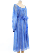 Richilene Metallic Stripe Silk Dress Dress arcadeshops.com