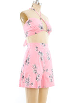 Bubblegum Floral Beach Ensemble Suit arcadeshops.com