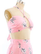 Bubblegum Floral Beach Ensemble Suit arcadeshops.com