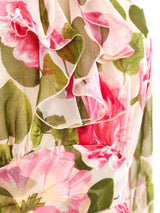 Valentino Floral Silk Ruffle Dress Dress arcadeshops.com