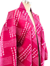 Raspberry Shibori Kimono Jacket arcadeshops.com