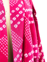 Raspberry Shibori Kimono Jacket arcadeshops.com